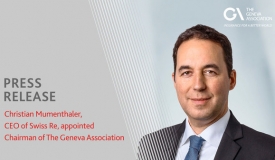 瑞士再保险公司首席执行官Christian Mumenthaler被任命为日内瓦保险协会主席